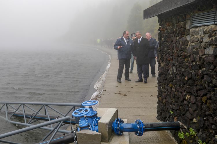 Presidente do Governo inaugurou requalificação da lagoa artificial do Caldeirão Grande